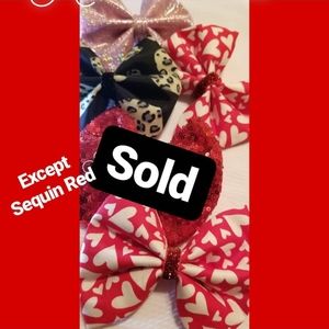 Valentines Day Hair Bows